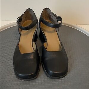 Naturalizer Black Ankle Strap Heels